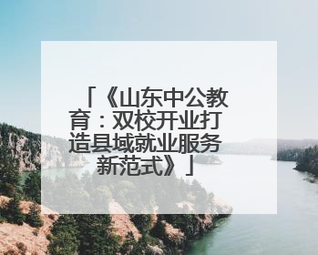 《山东中公教育：双校开业打造县域就业服务新范式》
