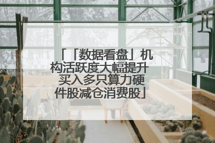 「数据看盘」机构活跃度大幅提升 买入多只算力硬件股减仓消费股