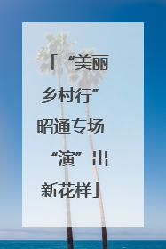“美丽乡村行”昭通专场“演”出新花样
