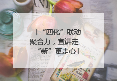 “四化”联动聚合力，宣讲走“新”更走心
