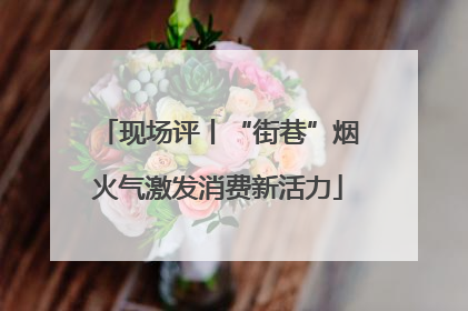 现场评丨“街巷”烟火气激发消费新活力