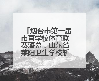 烟台市第一届市直学校体育联赛落幕，山东省莱阳卫生学校斩获佳绩