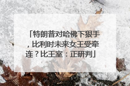 特朗普对哈佛下狠手，比利时未来女王受牵连？比王室：正研判