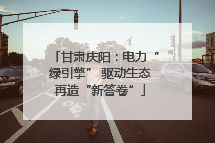 甘肃庆阳：电力“绿引擎” 驱动生态再造“新答卷”