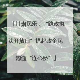 甘肃民乐：“路政执法开放日”搭起政企民沟通“连心桥”