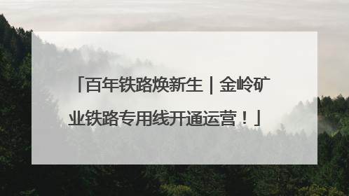 百年铁路焕新生｜金岭矿业铁路专用线开通运营！