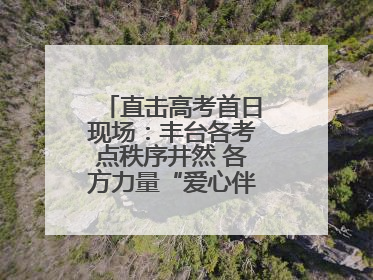 直击高考首日现场：丰台各考点秩序井然 各方力量“爱心伴考”服务考生