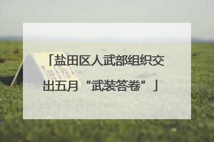 盐田区人武部组织交出五月“武装答卷”