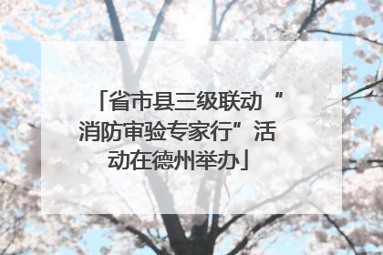 省市县三级联动“消防审验专家行”活动在德州举办