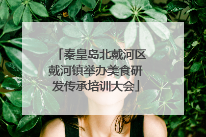 秦皇岛北戴河区戴河镇举办美食研发传承培训大会