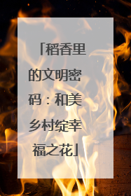 稻香里的文明密码：和美乡村绽幸福之花