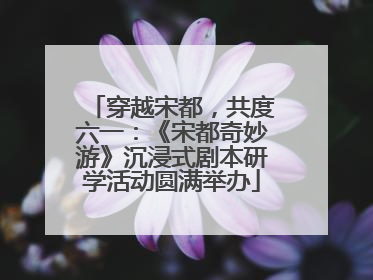 穿越宋都，共度六一：《宋都奇妙游》沉浸式剧本研学活动圆满举办