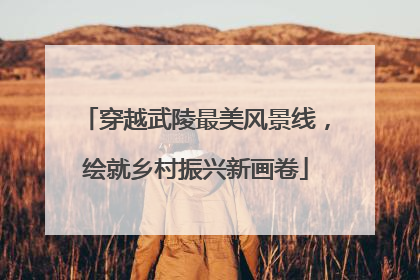 穿越武陵最美风景线，绘就乡村振兴新画卷