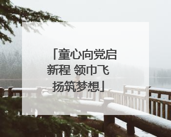 童心向党启新程 领巾飞扬筑梦想