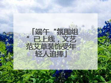 端午“氛围组”已上线，文艺范艾草装饰受年轻人追捧