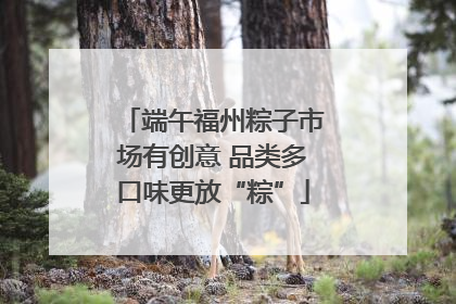 端午福州粽子市场有创意 品类多口味更放“粽”