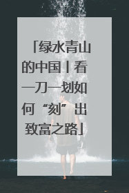 绿水青山的中国丨看一刀一划如何“刻”出致富之路