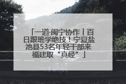 一道·闽宁协作丨百日跟班学绝技！宁夏盐池县53名年轻干部来福建取“真经”
