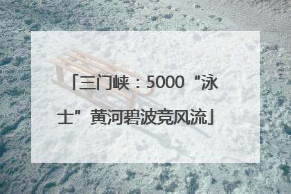 三门峡：5000“泳士”黄河碧波竞风流