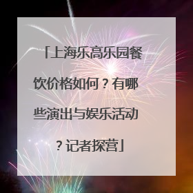 上海乐高乐园餐饮价格如何？有哪些演出与娱乐活动？记者探营