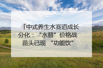 中式养生水赛道成长分化：“水替”价格战苗头已现 “功能饮”价高市场难打开｜中药大健康赛道迭变