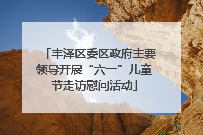 丰泽区委区政府主要领导开展“六一”儿童节走访慰问活动