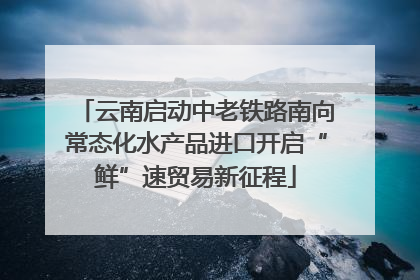 云南启动中老铁路南向常态化水产品进口开启“鲜”速贸易新征程