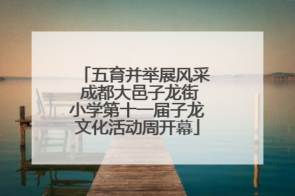 五育并举展风采 成都大邑子龙街小学第十一届子龙文化活动周开幕