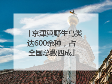 京津冀野生鸟类达600余种，占全国总数四成