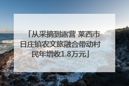 从采摘到露营 莱西市日庄镇农文旅融合带动村民年增收1.8万元