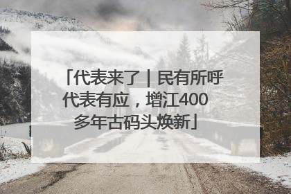 代表来了｜民有所呼代表有应，增江400多年古码头焕新