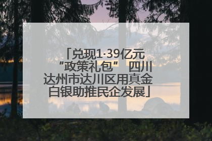 兑现1·39亿元“政策礼包” 四川达州市达川区用真金白银助推民企发展