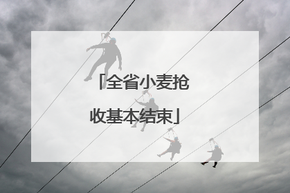 全省小麦抢收基本结束