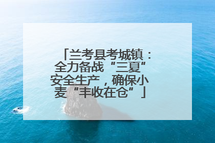 兰考县考城镇：全力备战“三夏”安全生产，确保小麦“丰收在仓”