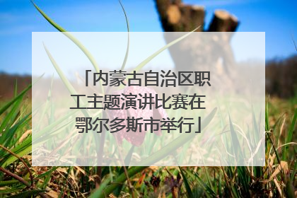 内蒙古自治区职工主题演讲比赛在鄂尔多斯市举行