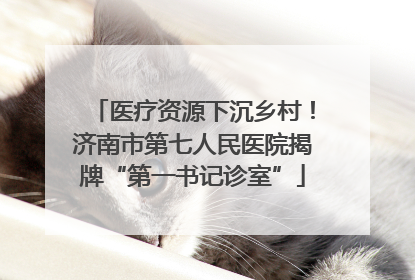 医疗资源下沉乡村！济南市第七人民医院揭牌“第一书记诊室”