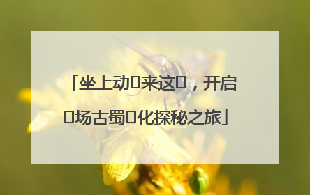 坐上动⻋来这⾥，开启⼀场古蜀⽂化探秘之旅