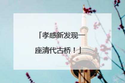孝感新发现一座清代古桥！