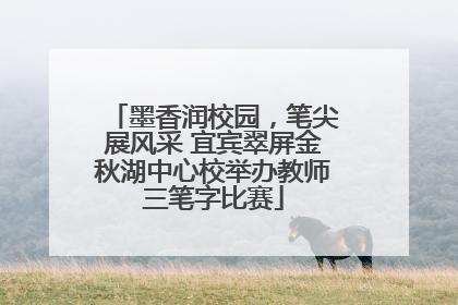 墨香润校园，笔尖展风采 宜宾翠屏金秋湖中心校举办教师三笔字比赛