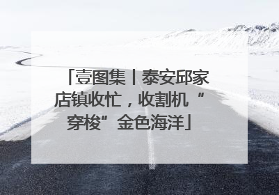 壹图集丨泰安邱家店镇收忙，收割机“穿梭”金色海洋