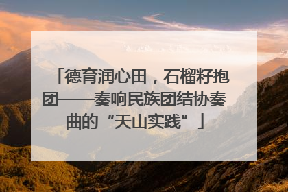 德育润心田，石榴籽抱团——奏响民族团结协奏曲的“天山实践”