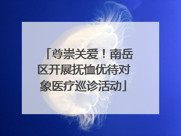 尊崇关爱！南岳区开展抚恤优待对象医疗巡诊活动