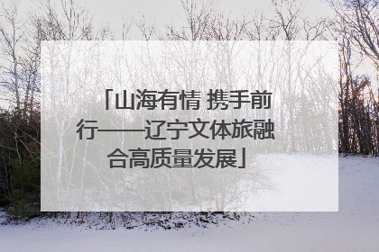 山海有情 携手前行——辽宁文体旅融合高质量发展
