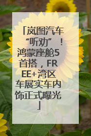 岚图汽车“听劝”！鸿蒙座舱5首搭，FREE+湾区车展实车内饰正式曝光