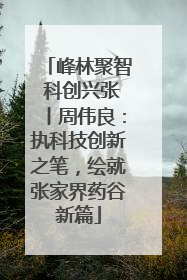峰林聚智 科创兴张丨周伟良：执科技创新之笔，绘就张家界药谷新篇