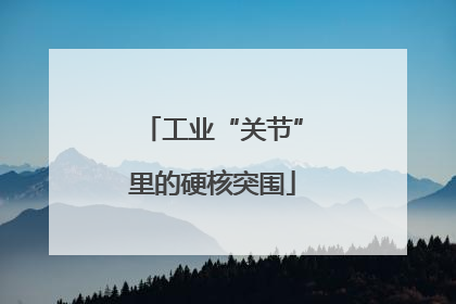 工业“关节”里的硬核突围