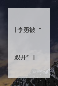 李勇被“双开”