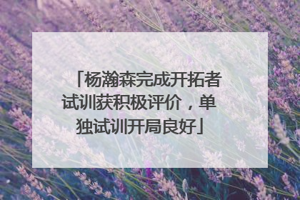 杨瀚森完成开拓者试训获积极评价，单独试训开局良好