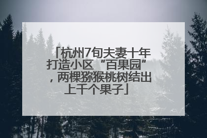 杭州7旬夫妻十年打造小区“百果园”，两棵猕猴桃树结出上千个果子