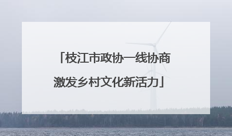 枝江市政协一线协商激发乡村文化新活力